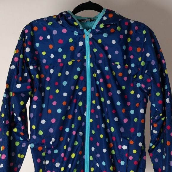 Lands' End Kids jacket winter hoodie waterproof sz L sport multicolor - Picture 2 of 10